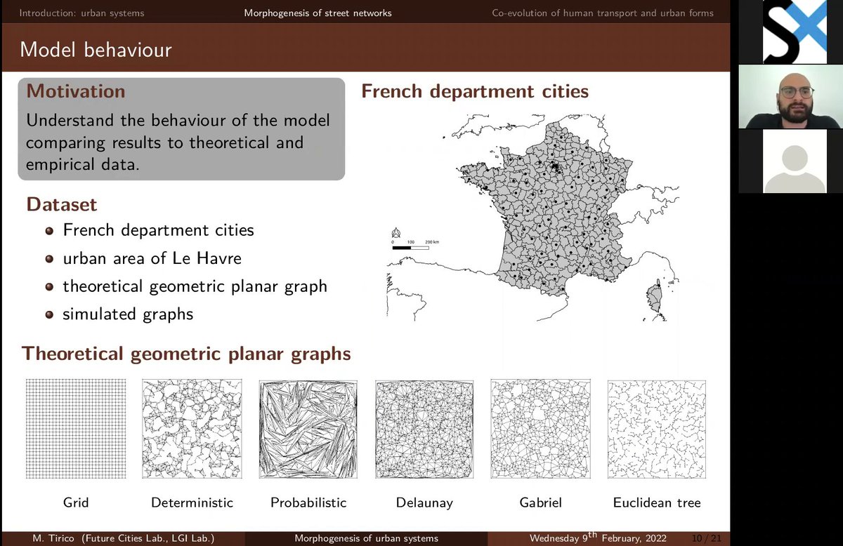 LMarianaReyes's tweet photo. Today at the @CAnthropolis seminar, we had
@MicheleTirico sharing his research on the "Morphogenesis of urban systems: Modelling the co-evolution of human transport and urban forms. This is part of his Ph.D. and became the starting point for his post-doc at the #FutureCitiesLab https://t.co/X3zvQwbqjs