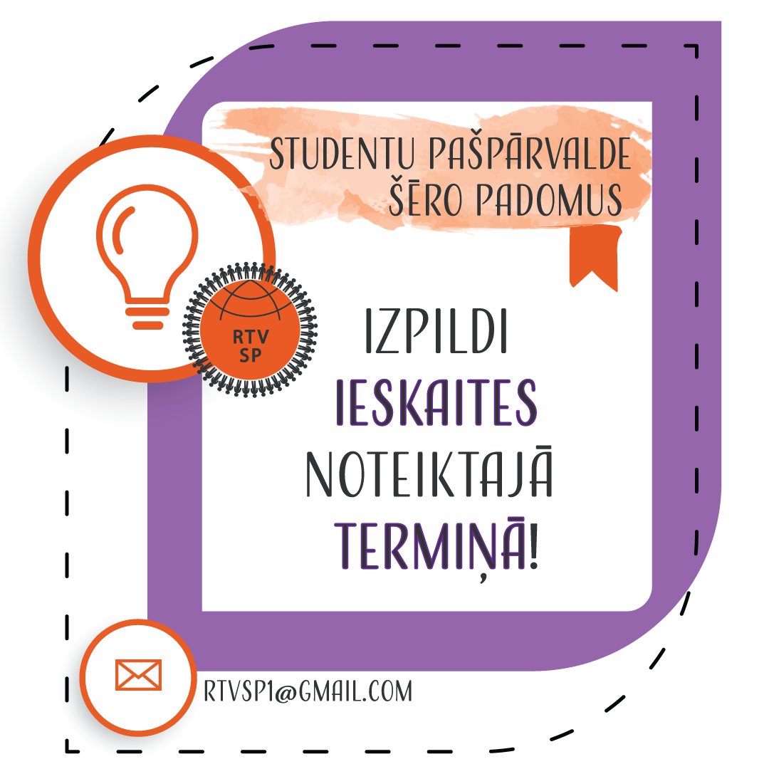 Talmaciba's tweet image. Disciplīna palīdz paveikt visus darbus laicīgi - neko neiekavēt!😎 Panākumu atslēga visās nozarēs ir neatlaidīgs darbs! Ja kaut ko dari, dari to uzreiz❗️
👍RTV SP dalās vērtīgos padomos, ņem vērā un mācies!