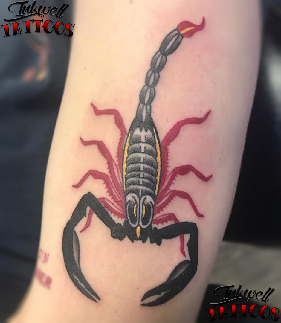 The strength and resilience of the traditional scorpion tattoo  A  symbol of protection and power this timeless design is a statement   Instagram