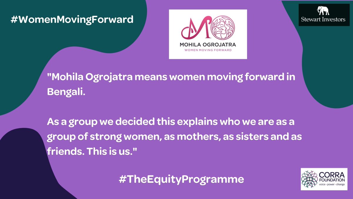 🧵1/6 #TheEquityProgramme invested in Black, Asian & Minority Ethnic groups supporting them to develop their ideas. 

⚡️Today's #TheEquityProgramme funded #CommunityLedGrantMaking project is Mohilla Ogrojatra - an Edinburgh based Bengali Women’s Group set up during lockdown 🤝☕️