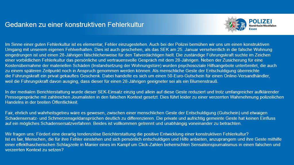 Gedanken zu einer konstruktiven Fehlerkultur