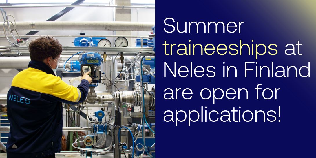 nelesflow's tweet photo. We are again looking for ~100 trainees to work in variety of roles from assembly to logistics &amp; sales in our Finland operations. Could it be the next chapter in your professional journey? Take a look &amp; apply at https://t.co/FIT2c0voDG #NelesJourney #NelesLife  #traineeship https://t.co/NJYvbrB8Jg
