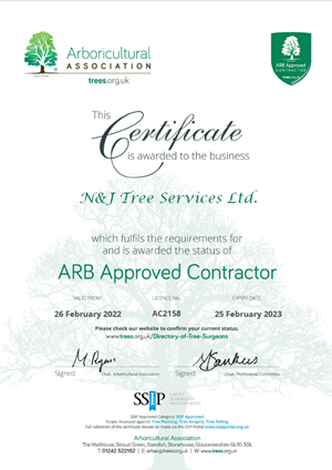 Our renewed Arb Association qualification - 12 years as a qualified contractor! 
<a href="/ArbAssociation/">Arboricultural Association</a>