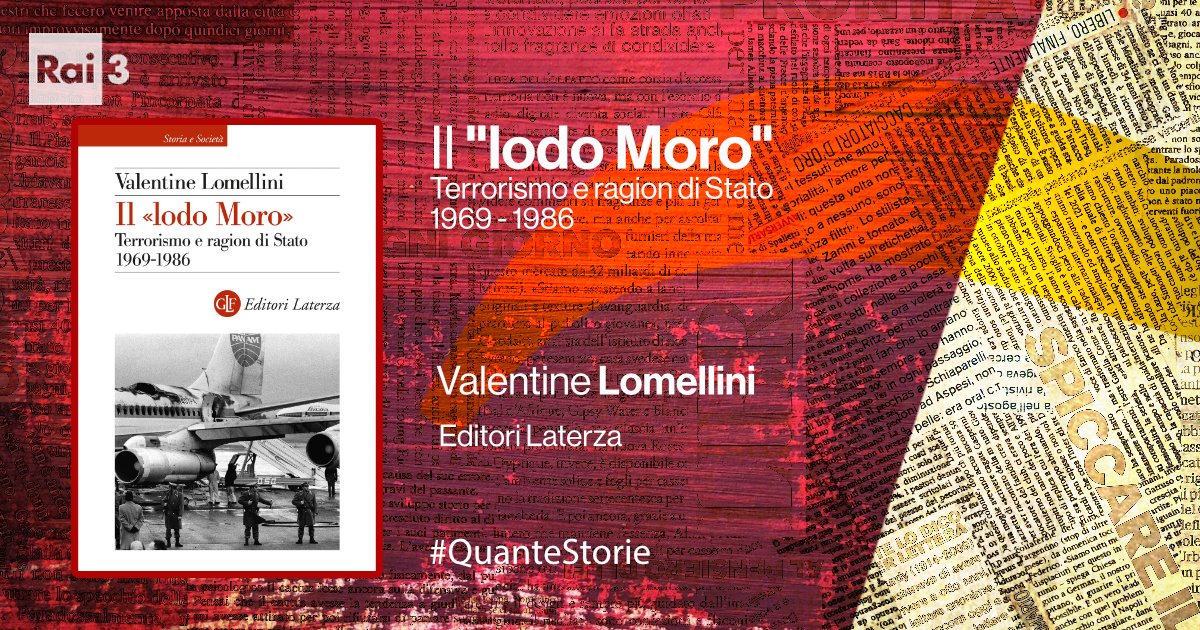 Con Valentine Lomellini studiosa di terrorismo internazionale, ospite di Giorgio Zanchini a #QuanteStorie ripercorriamo la vicenda del "lodo Moro", dalle 12,45 su #Rai3