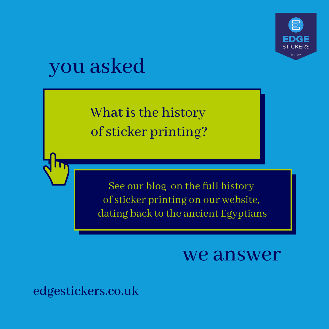 What is the history of sticker printing? Read the blog online.
edgestickers.co.uk/the-history-of…
#historyof #stickers #printing