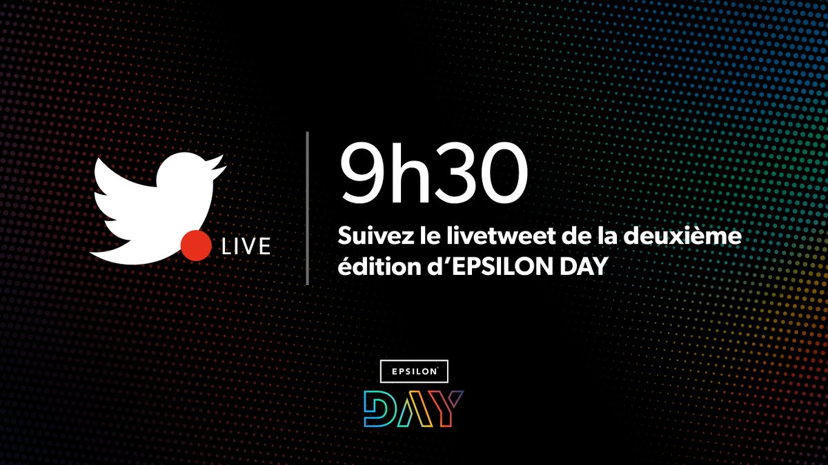 #EPSILONDay c'est demain 🚀
🔴 Suivez-notre LiveTweet de 9h30 à 12h15 ❗

Ne manquez pas notre matinée d'inspiration #datamarketing sur l'équilibre entre marque et techno en passant par l'#IA et le Métavers.

Dernières places 👉  ow.ly/itEt50HQs4g
#Metaverse