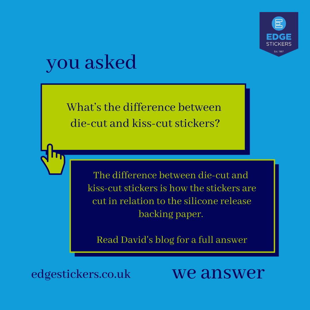 What is the difference between die-cut and kiss-cut stickers?  Our MD, David Willis, has answered this is a blog, take a quick look.
edgestickers.co.uk/die-cut-and-ki…
#stickers #stickersofinstagram #edgestickers #DidYouKnow #didyouknow #DidYouKnowThis #didyouknowthat #didyouknowdaily