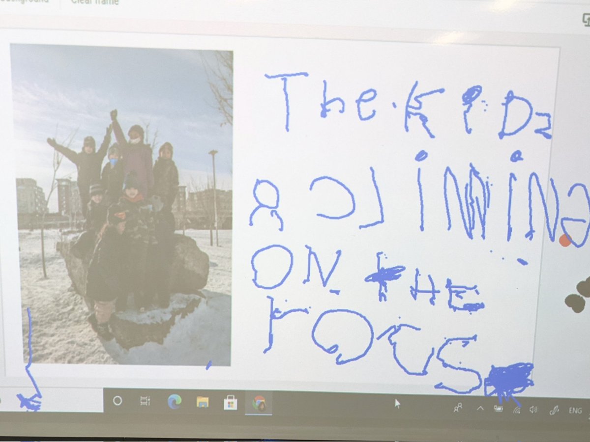 Shared writing...describing what we see. <a href="/annaabbatino_/">Anna Abbatino</a> #BishopMacKinders