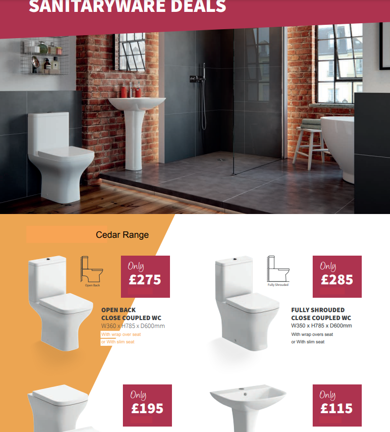 BathroomsMade's tweet photo. To mark the upcoming opening of our new Outlet Store we have launched our first BMS Outlet 'Deals' Brochure. The new Go-to place for all your quality bathroom needs for the budget conscious project! Opening in Moira in March 2022. https://t.co/sQiSd3z4cS