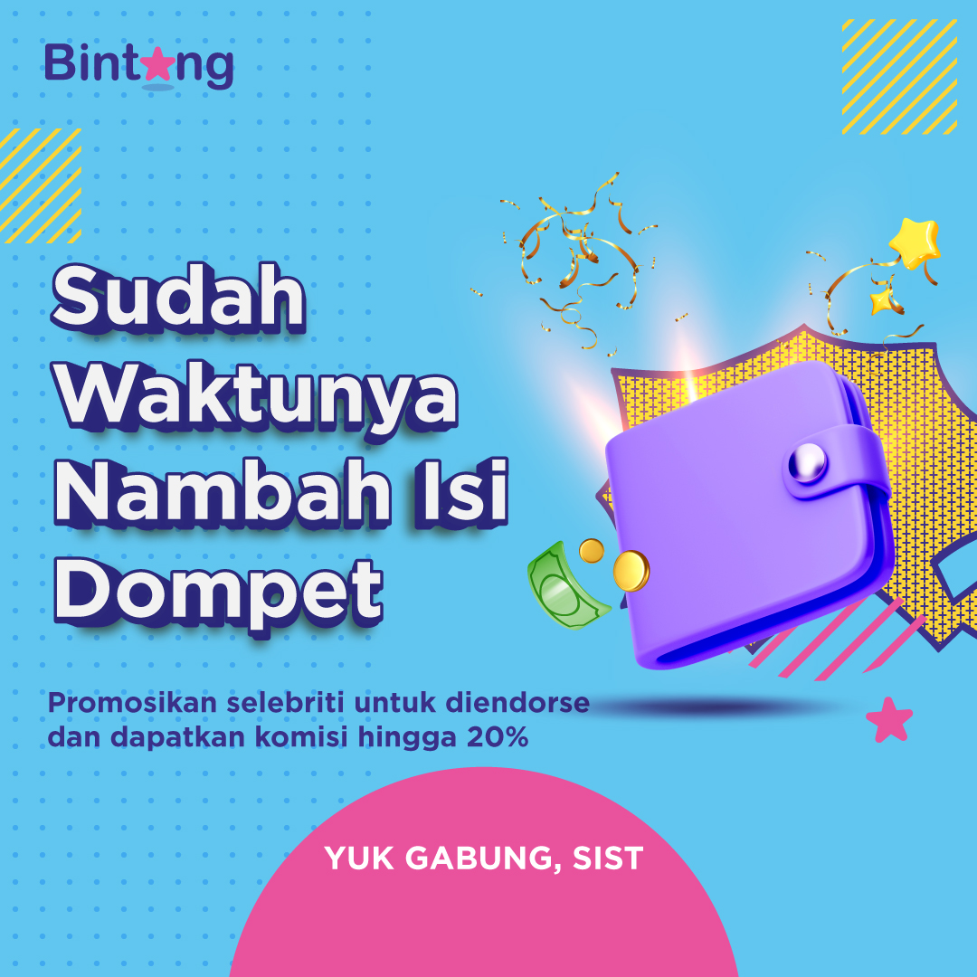 Yuk, cari penghasilan tambahan dengan gabung agen Bintang. Bisa jadi penolong saat dompet kamu menipis tapi mau tetep liburan :(

Untuk daftar agen Bintang, pelajari selengkapnya di bintang.com 🤑