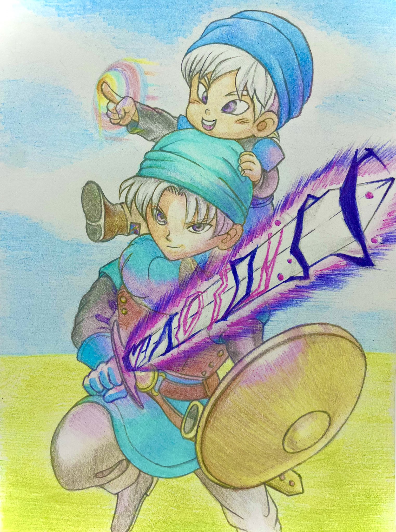 ピースだよ 久しぶりの色鉛筆 ドラクエタクト 色鉛筆 テリー イラスト好きと繋がりたい T Co Yqub7iprrn Twitter