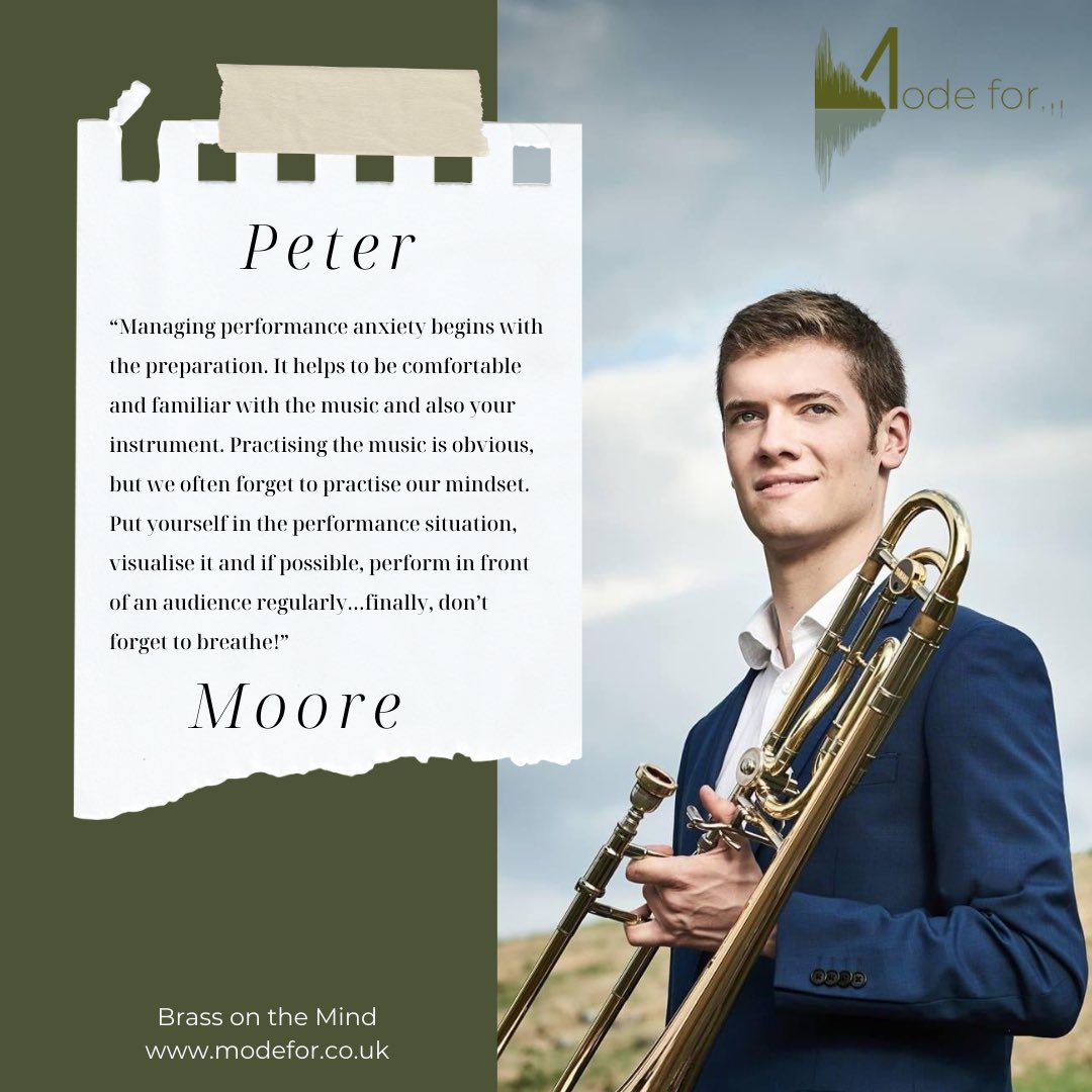 Great advice this #ChildrensMentalHealthWeek for all young musicians. Thank you to Peter Moore of the @londonsymphony for this gem he shared with Mode for… #brassonthemind #brassband #youngmusician