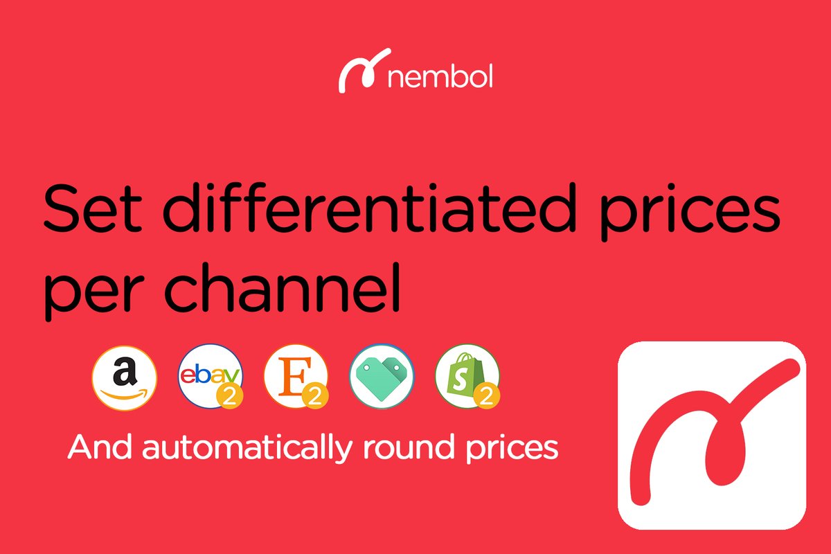 NembolApp's tweet image. Set differentiated prices per channel when bulk listing!

#shopify #amazon #ebay #woocommerce #dropshipping #ecommerce

nembol.com/e-commerce-for…