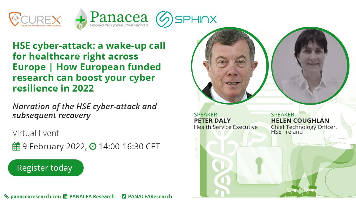 A few hours left until the “HSE cyber-attack: a wake-up call for hospitals right across Europe | How European funded research can boost your cyber resilience in 2022” webinar.  Join us today from 14:00 - 16:30 CET. Register for free here: bit.ly/3nRwNZZ

#H2020 #CUREX