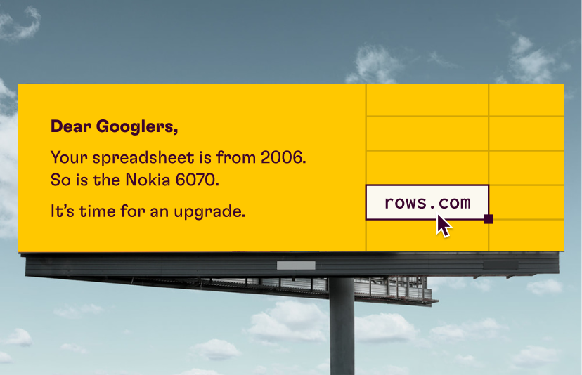 Booking this billboard outside Google HQ in Mountain View. Should we? Or did we already?