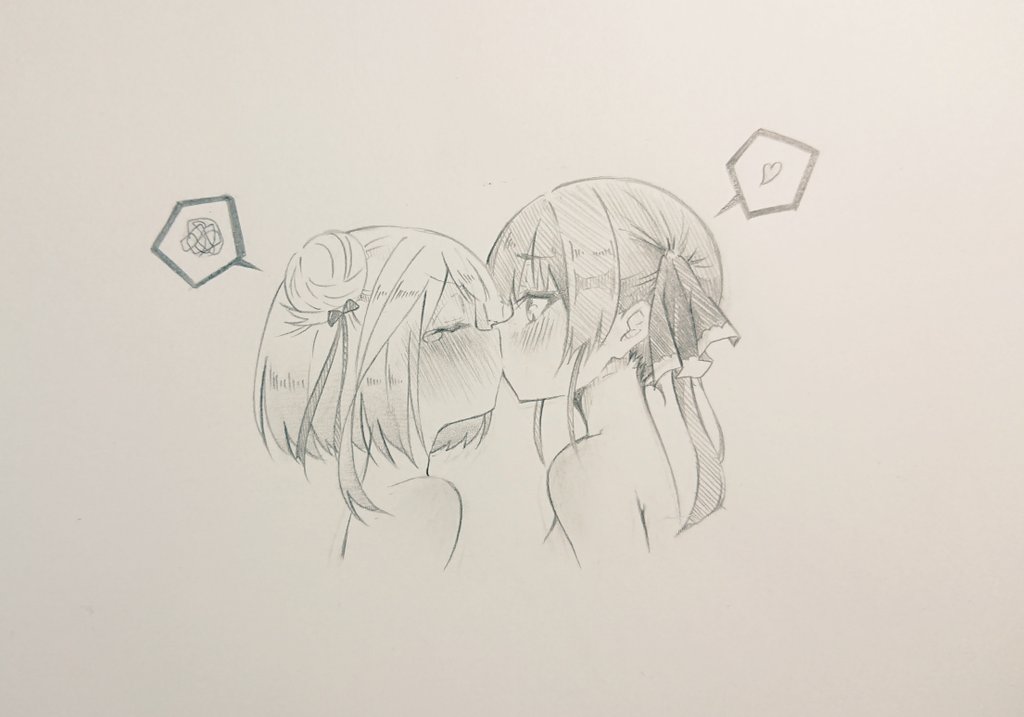 【過去絵】
ちゅっちゅイラストの他のバリエーションもこっそり置いときますねっ②✨ 