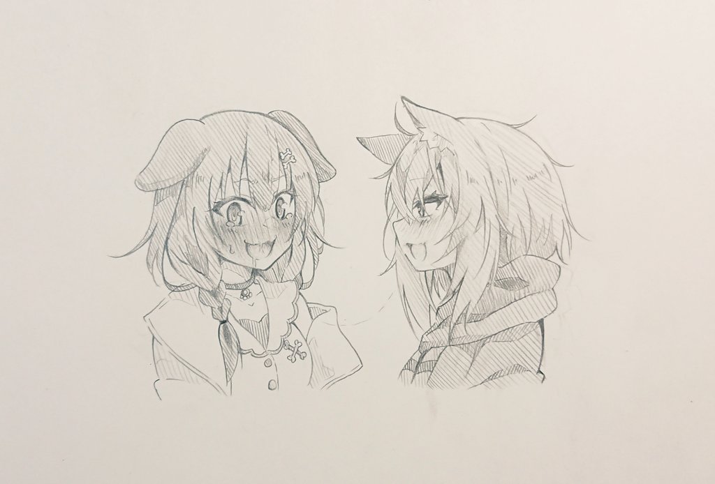 【過去絵】
ちゅっちゅイラストの他のバリエーションもこっそり置いときますねっ②✨ 