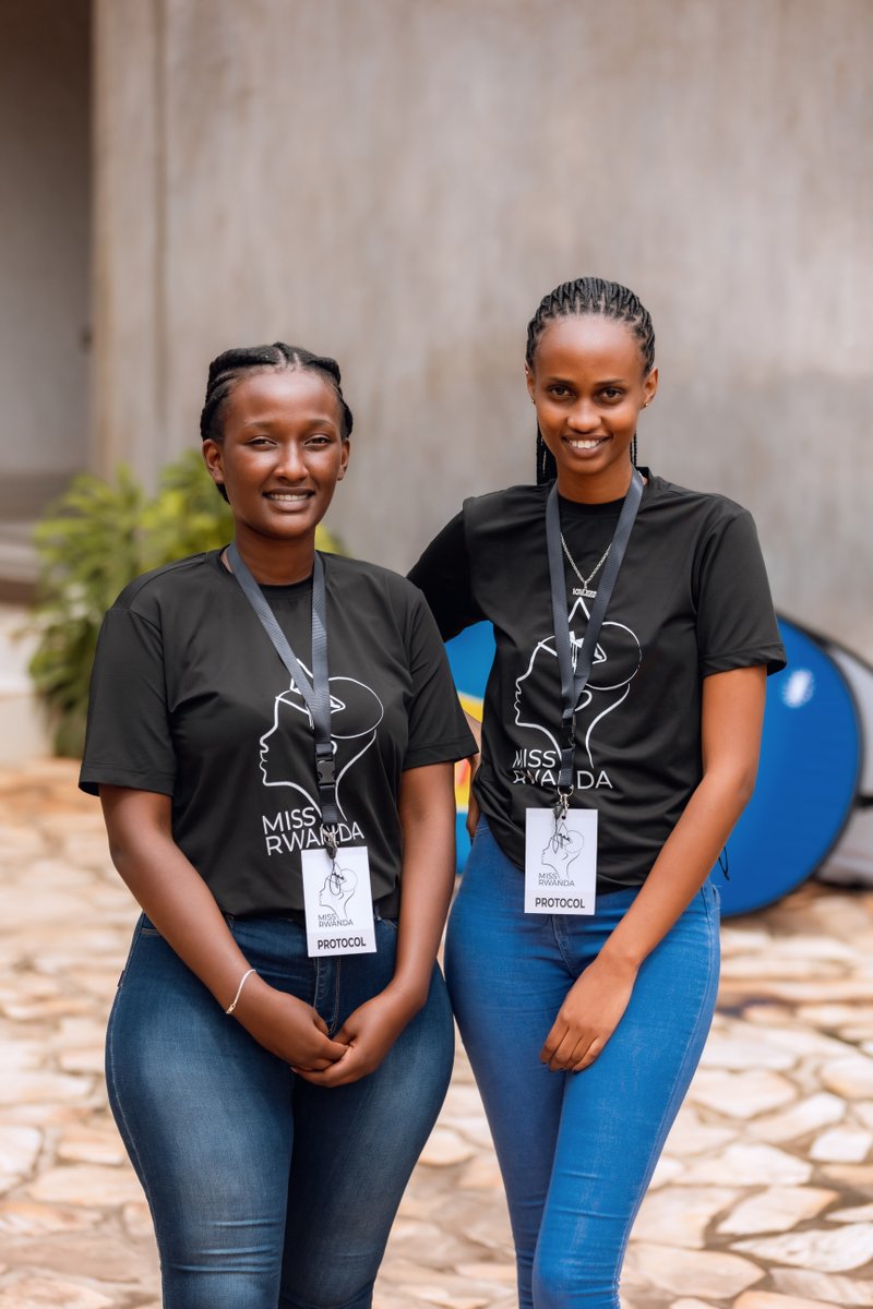 MissRwandaDotRW's tweet photo. A big shout-out to our protocol team who work quietly behind the scenes. We appreciate you #Anick and #Rehema. You are doing an amazing job! https://t.co/0O9xzUBNg1