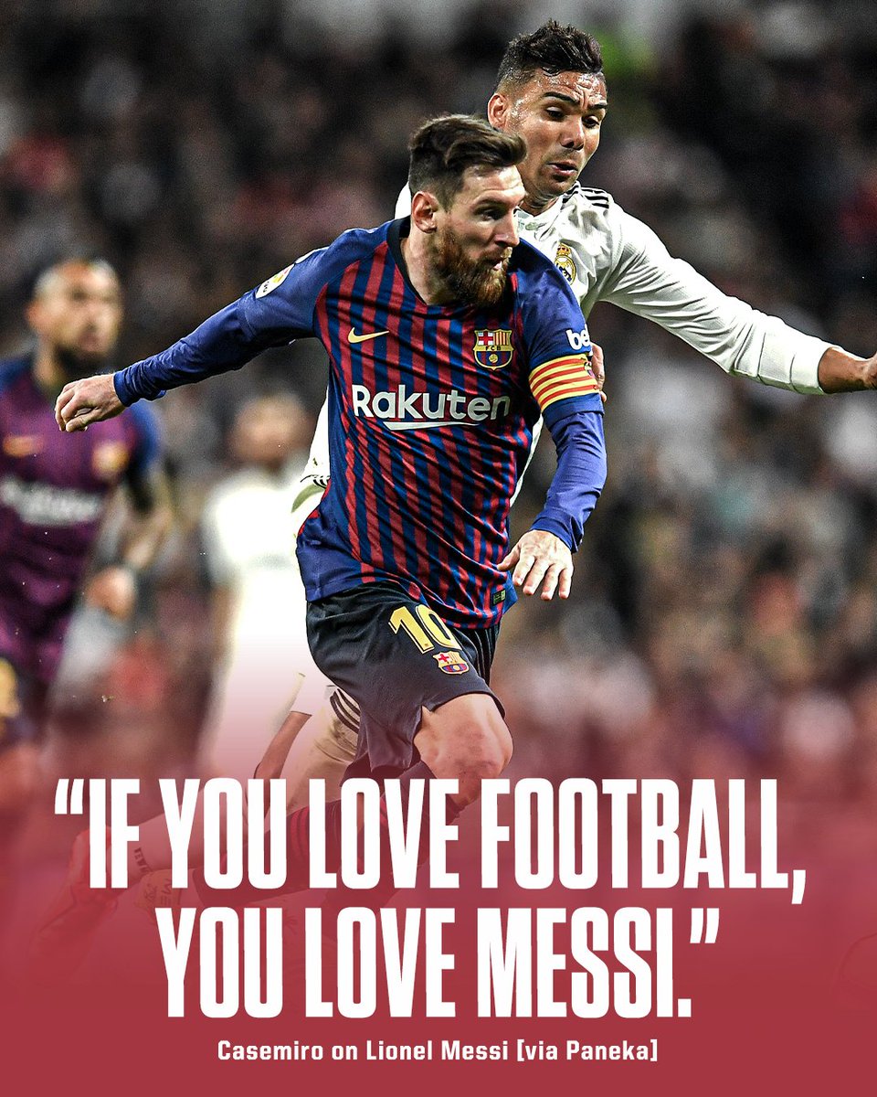 ESPNFC's tweet photo. Even Messi's rivals understand his greatness 🐐 https://t.co/DwNbda3M3u