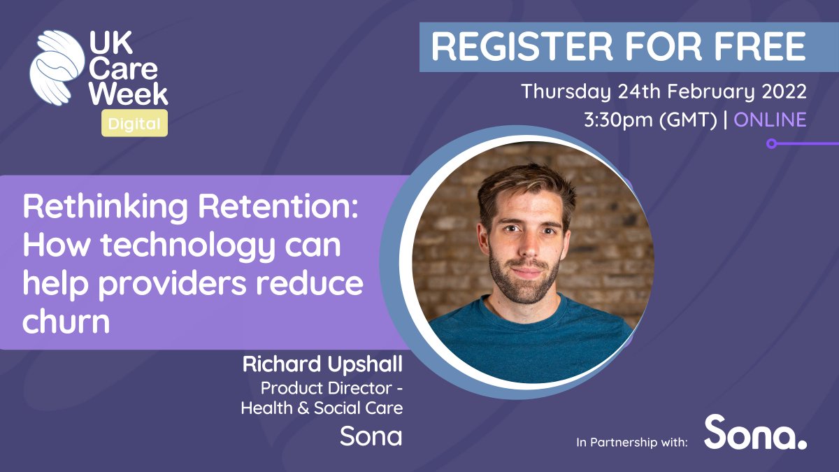 UK Care Week 💚💙 (@ukcareweek) on Twitter photo We are excited to announce that Richard Upshall, from <a href="/sonaatwork/">Sona - the frontline employee app</a>, will be joining us to discuss the current recruitment challenge in care & provide insights into improving retention.
Register now: hubs.la/Q013PfQs0
#Care22 #UnitingTheCareCommunity #CareRecruitment We are excited to announce that Richard Upshall, from <a href="/sonaatwork/">Sona - the frontline employee app</a>, will be joining us to discuss the current recruitment challenge in care & provide insights into improving retention.
Register now: hubs.la/Q013PfQs0
#Care22 #UnitingTheCareCommunity #CareRecruitment