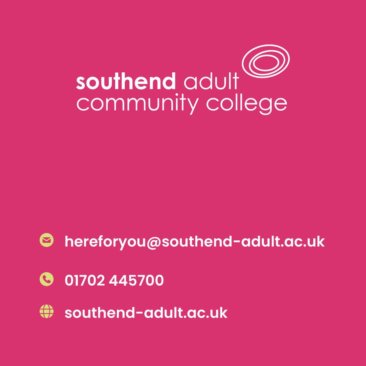 Southend Adult Community College tweet media