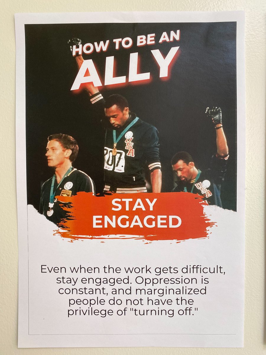 Day 6 in learning How To Be An Ally—Stay Engaged! #LearnToBeBetter #BlackHistoryMonth #DoNotGiveUp @WestGeneseeCSD 💙💛