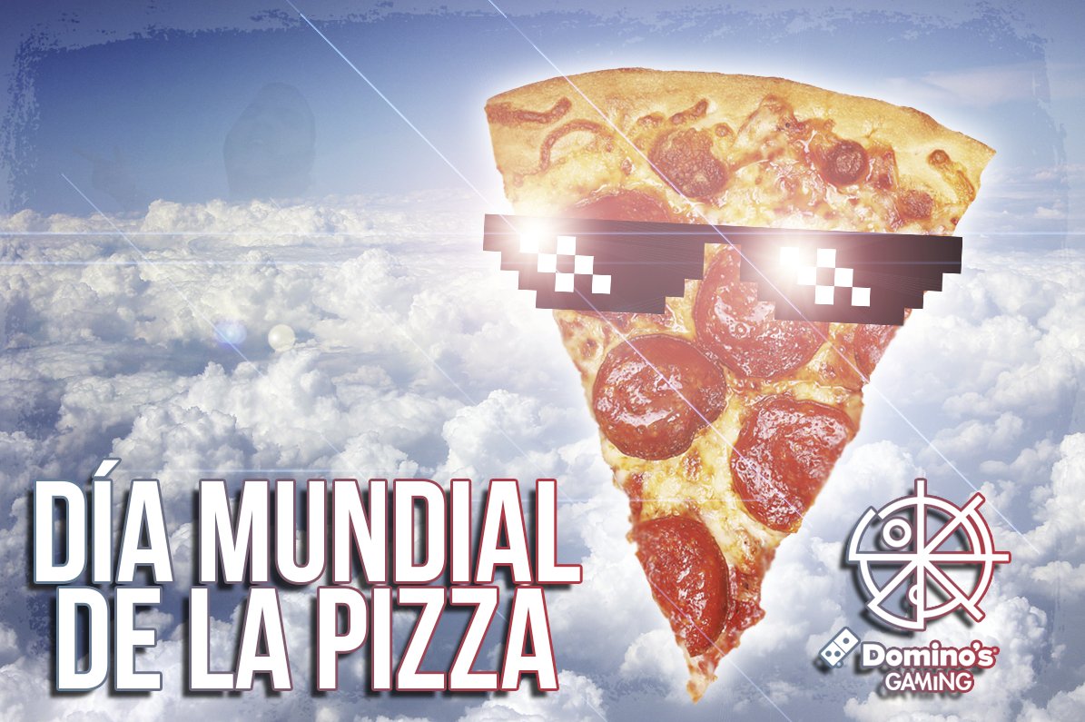 DominosGaming's tweet photo. ¡HOY ES NUESTRO DÍA! ¡FELIZ #DiaInternacionalDeLaPizza #PizzaDay!

Vamos a sortear* 𝟮 𝗽𝗮𝗰𝗸𝘀 𝗱𝗲 𝟮 #pizzas medianas 𝗚𝗥𝗔𝗧𝗜𝗦 entre todas las personas que:
- Sigan a @DominosGaming 🍕
- Hagan RT a este post 🔄
- Etiqueten a su dúo de gaming 🧑‍🤝‍🧑

¡SUERTE! https://t.co/ijAUct7KmA