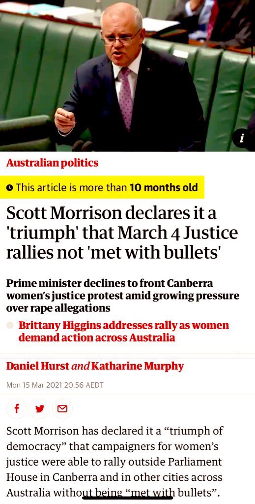 I beg to differ Jane. Women stood outside Parliament house last year in the hundreds of thousands. The petulant PM hid. Don't gaslight us. We're here, we see you, we are not your cheer-squad or your donors. #ScottyTheMisogynist #LiberalPartyAustralia #March4Justice #Election2022
