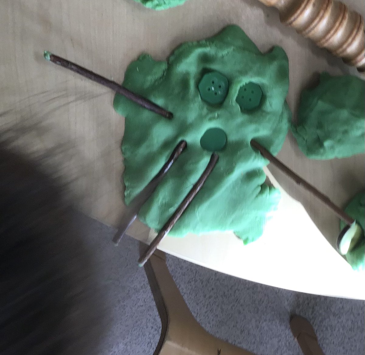 MrsGriffiths7's tweet photo. Some wonderful play dough and loose part trolls! @StanleyGrovePA #looseparts #trolls #3billygoatsgruff #eyfs https://t.co/YrrW5Bzlmy