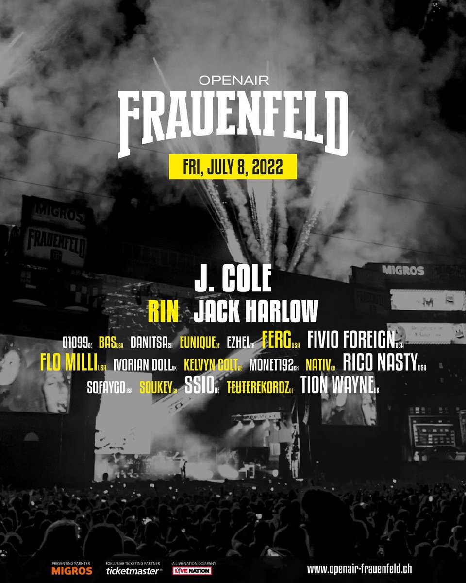 kayitdisico's tweet photo. 🌎 📢 Ezhel, Avrupa'nın en büyük açıkhava hip hop festivali Openair Frauenfeld’in 2022 line-up'ında! “Ankara’dan Dünya’ya!” KOVL! KOVL! KOVL! 🔥 #ezhel #OAF22 @bugymusic @EfeCelik @OpenairFF @StageArtMusic https://t.co/R8ij3Jilbk