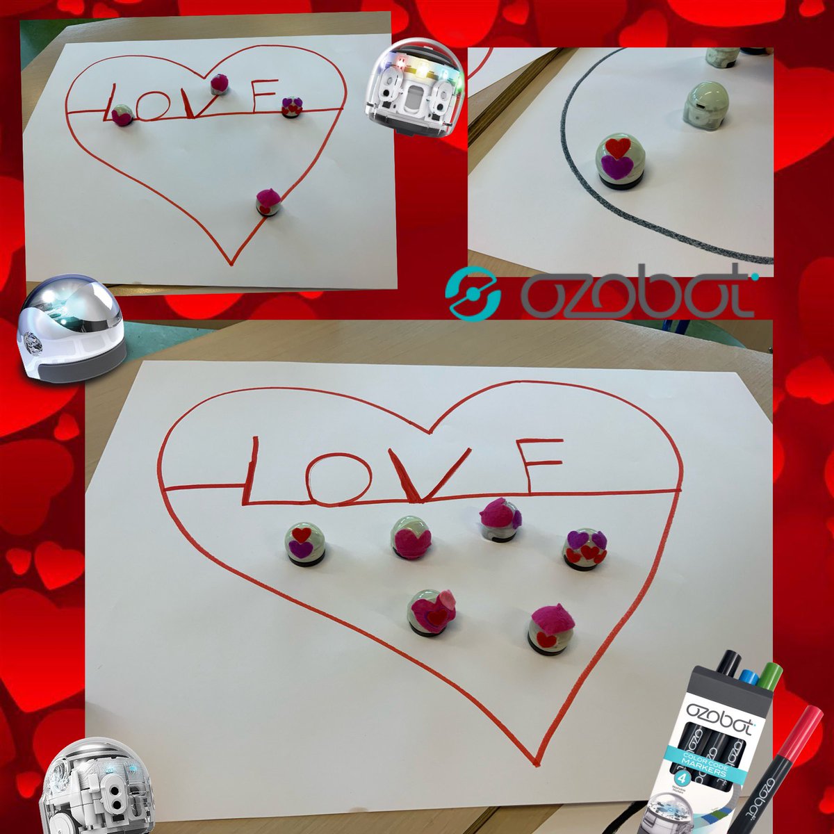 We have decorated the #ozobots with love hearts for Valentines Day

#coding #ValentinesDay #edtech #dutwitter @Ozobot #education