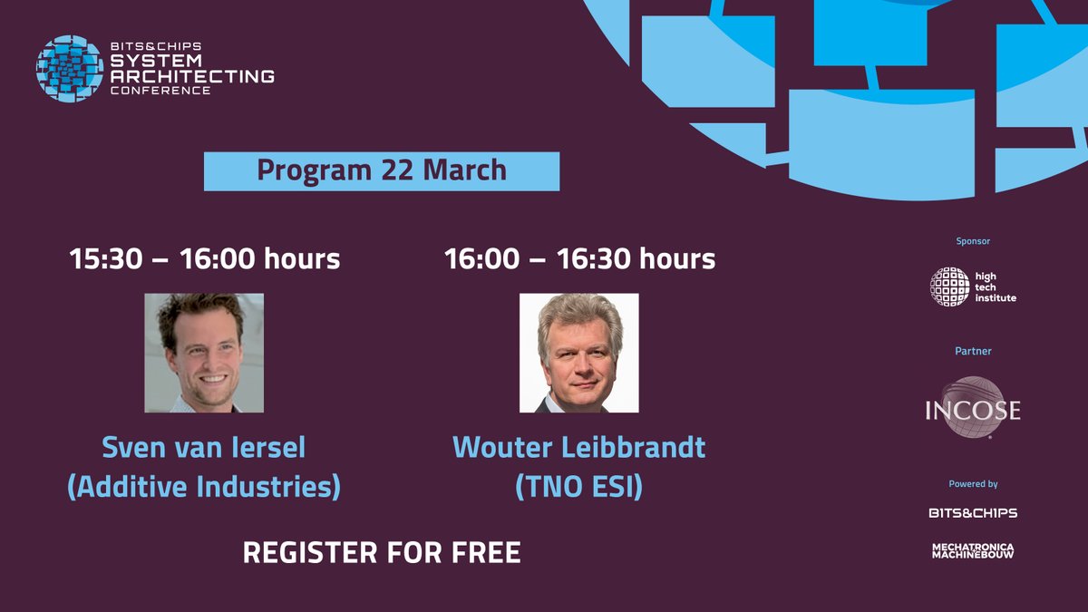 On 22 March, Wouter Leibbrandt (<a href="/ESI_nl/">ESI (TNO)</a>) will talk about what “system thinking” is and why adoption across disciplines crucial is for future success. Register here for the free online session of the System Architecting Conference: bit.ly/3rzY05I #BCSA #sysarch