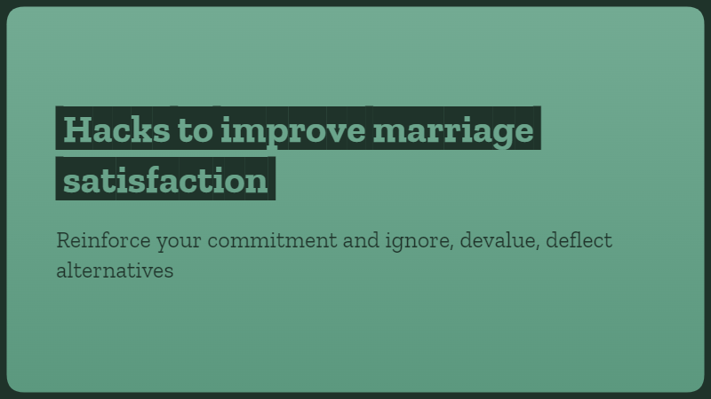 Commitment unlocks trust
Trust unlocks communication

Go all in with your spouse. If you change your beliefs like I mentioned yesterday and commit to "us" instead of "I", you are well on the way to improvement.

#monthtomaster #relationships #commitment