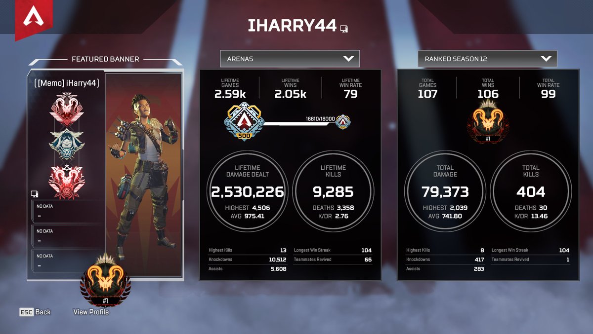 Harry4_4's tweet photo. 100 win streak in ranked https://t.co/VPHX0HxXnr