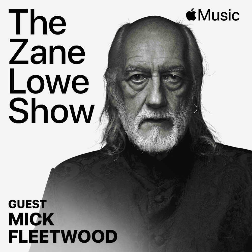 Big show today. 30 mins until @MickFleetwood joins us to talk 45 YEARS of @fleetwoodmac’s legendary album Rumours. Tap in @applemusic apple.co/zane