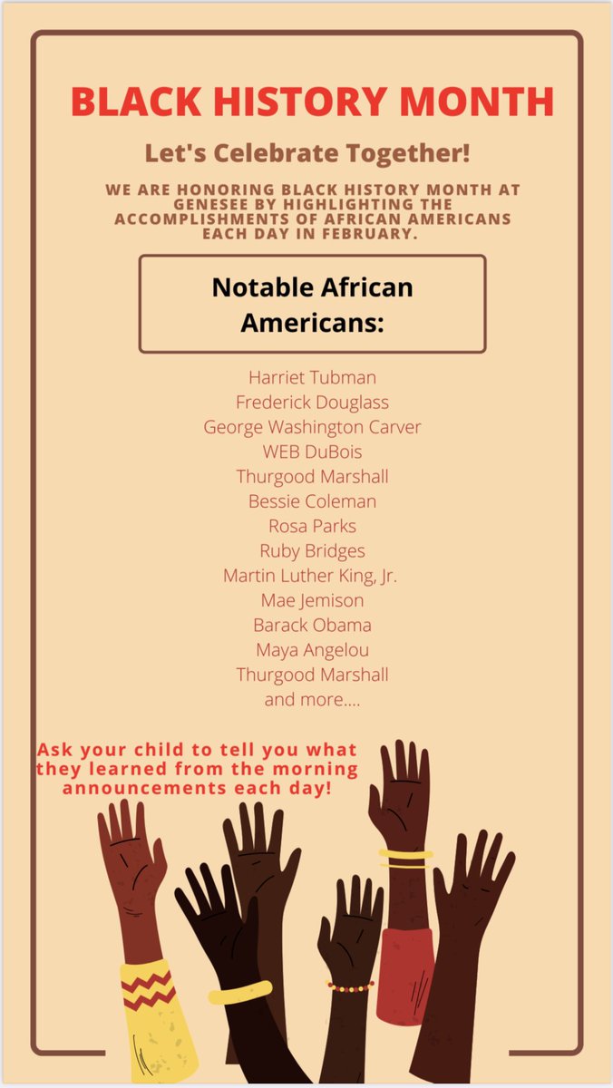 Genesee Elementary celebrates Black History Month