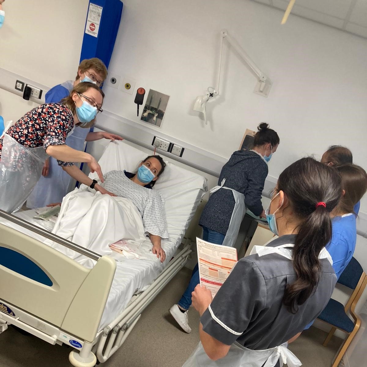 PromptWales's tweet photo. Here are the the team at Singleton Hospital @SwanseabayNHS with @SarahLMorris13 enjoying their @PromptWales training today!👏🏽@NWSSP @smiler85 @Vicowens77 @DanH11 @sarah_hookes @JonathanWebbWRP @jane20007417 @kathygrvs @jewellcardiff @SuperMidwifery @SUMidwifery @LegalRiskWales https://t.co/WNGHyIL3bk