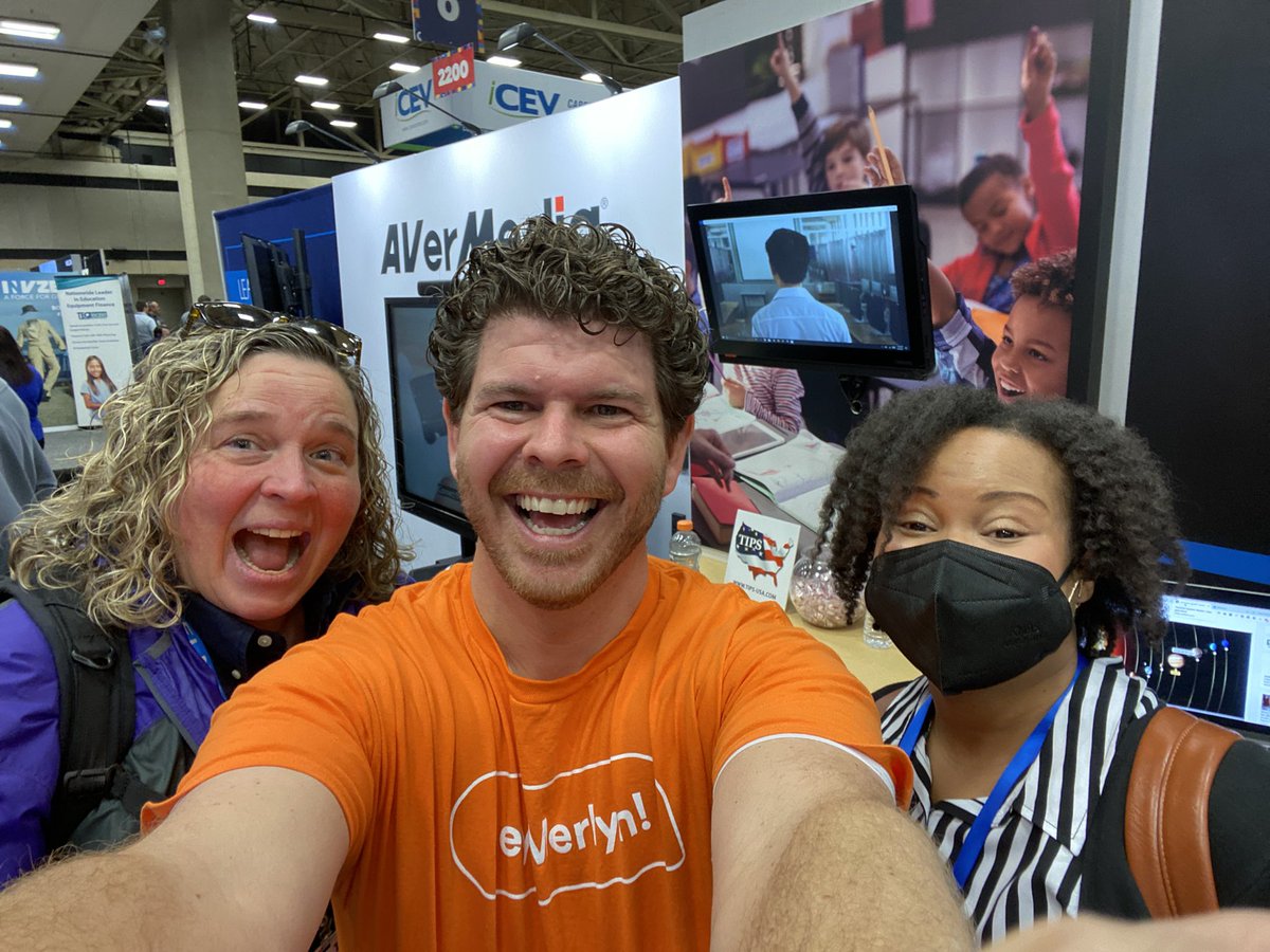 Making new friends at #TCEA2022 who first heard about Merlyn on Twitter 👏! It’s so fun to meet amazing educators who share our vision for how Merlyn can help teachers. Thanks for saying hi <a href="/LisaConnects/">McGarrah,Conroe ITC</a> <a href="/cscott_tech/">Charissa Scott</a>!
