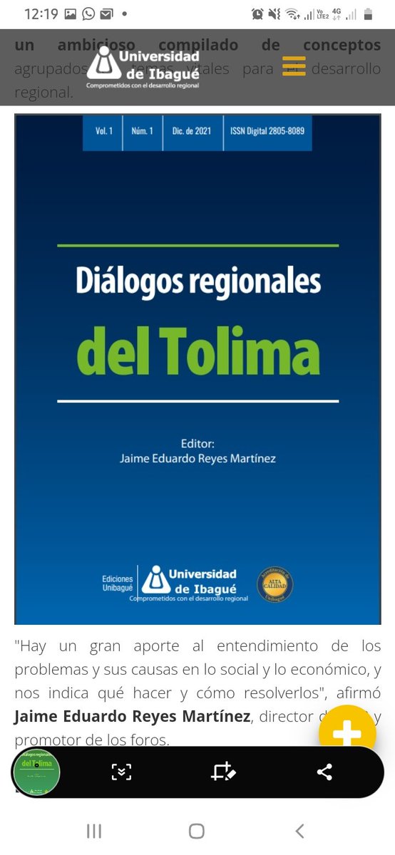 #noticia via <a href="/IDRUnibague/">Instituto de Desarrollo Regional Unibagué</a> <a href="/unibagueoficial/">Universidad de Ibagué</a> Presentamos nuestra ultima publicación "Diálogos Regionales del Tolima" Descargalo aquí 👇👇 unibague.edu.co/noticias-insti… <a href="/nuevodiaibague/">El Nuevo Día - Colombia</a> <a href="/gremiostolima/">Comité Intergremial del Tolima - CI Tolima</a> <a href="/ccdeibague/">CámaraComercioIbagué</a> <a href="/Alcaldiaibague/">Alcaldía de Ibagué</a> <a href="/gobertolima/">Gobernación del Tolima</a> <a href="/GobiernoUAndes/">Escuela de Gobierno de la Universidad de los Andes</a> <a href="/AlertaTolima/">Alerta Tolima</a> <a href="/alaluzpublica1/">A la luz Pública</a>