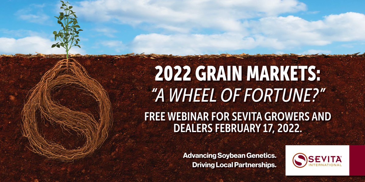 Join Sevita and <a href="/BaileyElchinger/">Bailey Elchinger</a> on Feb 17th for a market outlook on soybeans, corn, and wheat.
Register here: eventbrite.com/e/2022-grain-m…