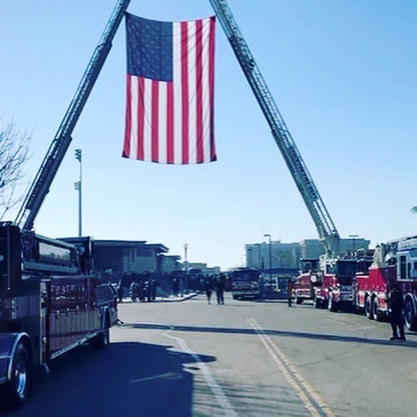 VCFD's tweet photo. #FireFamily : no matter the shape of our badge, the color of our fire engines, or the design of our patches, we are ONE family.  VCFD stands beside our brothers and sisters from Stockton Fire Department as we mourn the loss of Fire Captain Max Fortuna. #VCFD https://t.co/26i6hTfz2l