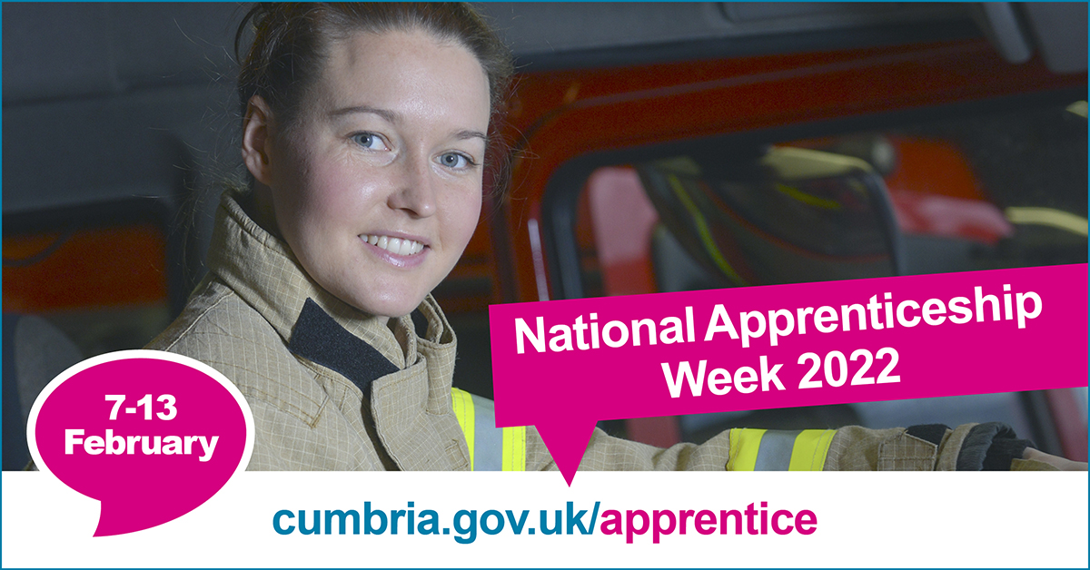 CumbriaCC's tweet photo. Meet our #apprentices
Tonight at 5.30 our apprentices are hosting an online Q&amp;A session.
They'll chat about their experiences and answer questions.
Join the live event at https://t.co/uRGY0wGKYv
#Cumbria #NAW2022  #apprenticeships #NationalApprenticeshipWeek #apprenticeshipweek https://t.co/ehCxs7XoOQ