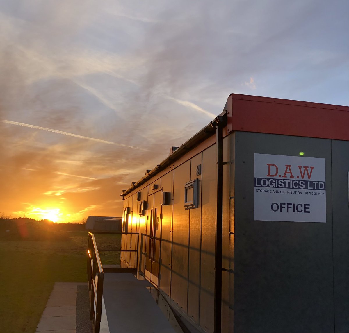 Another day done! Almost 5pm and it’s STILL LIGHT!!  Stunning view of the sun starting to set over our offices this evening… spring is just around the corner 🌞