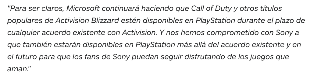 CoDIntelES's tweet photo. ÚLTIMA HORA: El presidente de Microsoft, Brad Smith, confirmó que Call of Duty se lanzará en PlayStation "más allá del acuerdo existente y en el futuro." https://t.co/DBLd17d6JJ