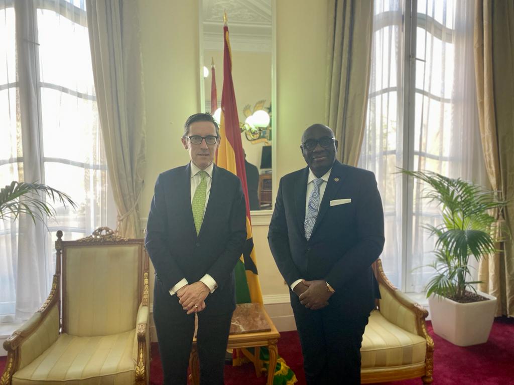 Minister for External Relations @Ian_Gorst was delighted to meet with His Excellency @powusuankomah today to discuss progress in developing the Ghana-Jersey relationship. 🇬🇭🇯🇪