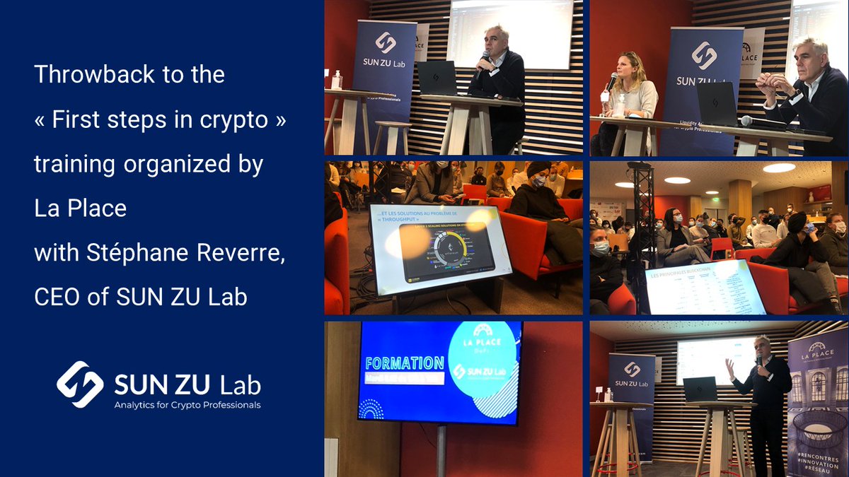 sunzulab1's tweet photo. 💡One of the main take aways of the crypto training organized by @LaPlaceFintech: "When you buy on the stock exchange, you take a market risk. In crypto, you take various additional risks: technological, counterparty, reputational..." warned S. Reverre, CEO of @sunzulab1. https://t.co/Z0eboWE2dT