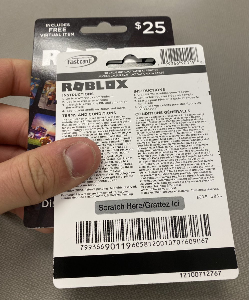 Robux / Roblox Card $25