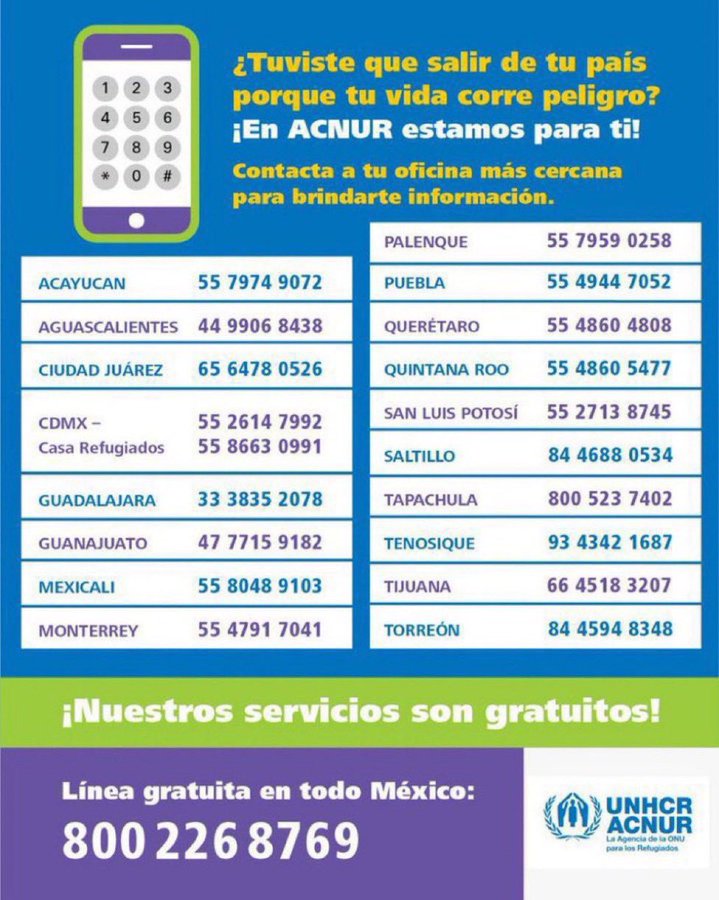ACNUR México tweet media