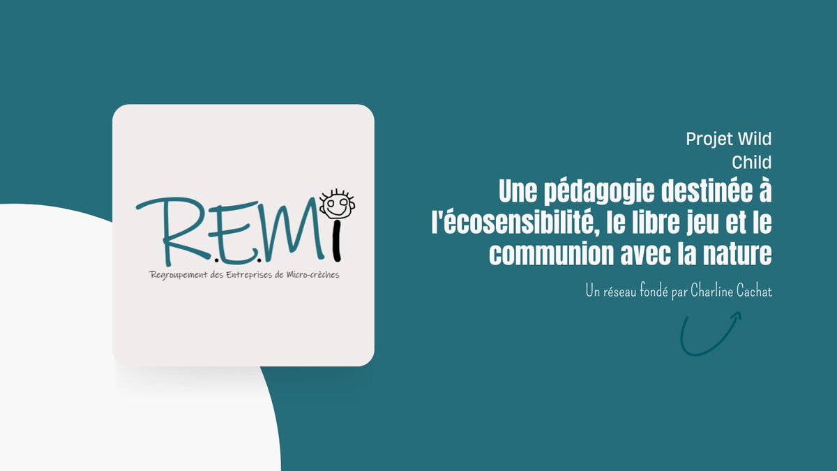 Le projet Wild Child,  conçu par Charline Cachat, vise à diffuser un nouveau paradigme éducatif, fondé sur le contact avec les milieux naturels et végétalisés afin de promouvoir une sensibilité écologique chez l'enfant. #écologie #transitionecologique