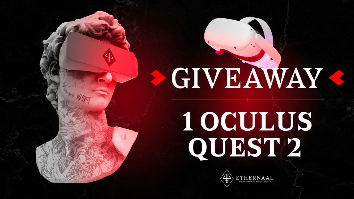 ethernaal's tweet image. Huge Announcement !

🤩 WIN AN OCULUS QUEST 2 🤩

Rules :
▶️ Visit our Museum on @AltspaceVR (Inauguration on Friday) 
▶️ Retweet &amp;amp; follow this publication 
▶️ Take a selfie in front of an NFT artwork &amp;amp; publish it in reply

End 14th Feb.

#NFT #NFTart #NFTGiveaways #NFTGiveaway